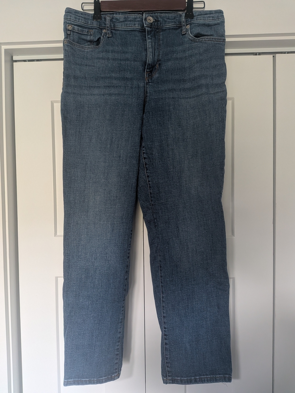 Chaps Wome Blue Denim Medium Wash Slim Boyfriend Jeans Size 8/29